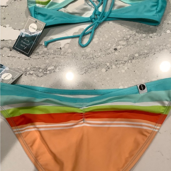 NWT Miley style top size S and Bikini bottom size XS in Cenote pattern - Picture 9 of 12